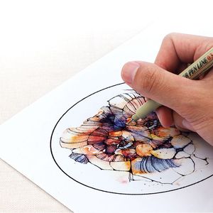 Ensemble de stylos à dessin en pigments, lot 005 01 02 03 04 05 08 1.0, pinceaux marqueurs d'<span class=keywords><strong>art</strong></span> Fineliner, stylo de croquis - Product Image 5