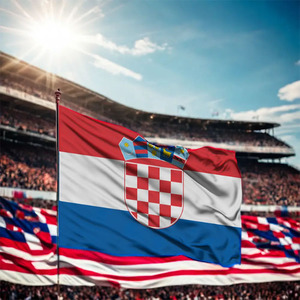 Conception personnalisée Offre Spéciale polyester national croate tout le monde bannière promotionnelle drapeau de la <span class=keywords><strong>Croatie</strong></span> pour l'extérieur - Product Image 6