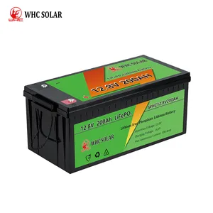 Batterie au lithium à cycle profond 12V 100 200 Ah 12V 200 Ah 100Ah 150Ah Batteries solaires Lifepo4