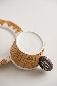 Ensemble de vaisselle en céramique de dessin animé de la série Cookie-tasse à eau tasse à café <span class=keywords><strong>petit</strong></span> déjeuner et assiettes à dîner assiette à collation cadeau pour la famille - Product Image 6