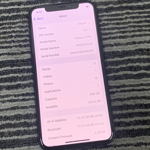 ขายส่งราคาถูก โทรศัพท์มือสองแท้ สภาพ 99% รุ่น iPhone 11 Pro ความจุ 256GB สีเขียวเทา สมาร์ทโฟน 4G - Product Image 3