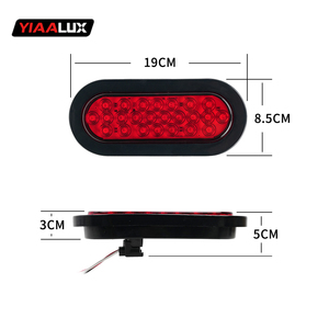 Feu <span class=keywords><strong>de</strong></span> position latéral ovale 12V 24 LED étanche pour camion, <span class=keywords><strong>remorque</strong></span>, caravane - Vente en gros - Product Image 2
