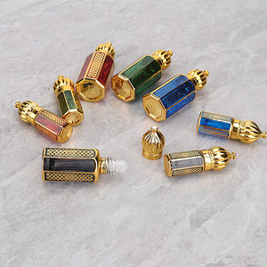 3ml 6ml Portable Glass Essential Oil Roller <b>Bottle</b> <b>Empty</b> Refillable Sample Subpackage <b>Bottle</b> For Massage And Skin Care - Product Image 4