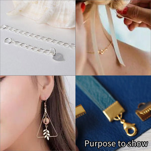 Juego de Ganchos para Pendientes Circulares Individuales, Chapados en Oro y Plata, con Tapas para Cuentas, Accesorios de Joyería Económicos - Product Image 6