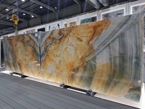 לוחות שיש אבן מתחת שיש לוחות שיש 2400up x 1200up 18 מ "מ עובי דולומיט צהוב מלוטש אחריות לכל החיים - Product Image 3