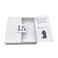 Boîte à bijoux de luxe à fermeture magnétique, double porte, emballage cadeau en papier avec logo