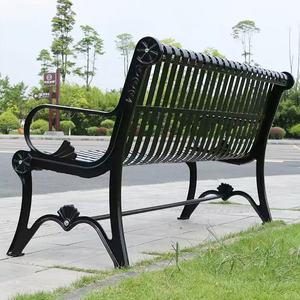 مقاعد حديقة الحديد الزهر للأماكن العامة الزخرفية - Product Image 3