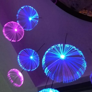 <span class=keywords><strong>Guirlande</strong></span> lumineuse décorative suspendue en forme d'arbre de méduse à fibres optiques RGB, <span class=keywords><strong>guirlande</strong></span> lumineuse féerique en forme de pissenlit, lampes en forme de méduse, décoration de Noël - Product Image 2