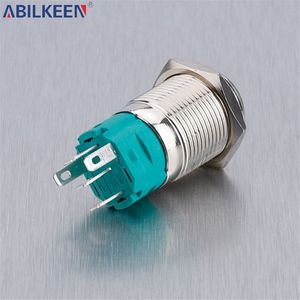 Interruptor de botón iluminado brillante 16mm 12V DC IP65 impermeable para armarios de Control Industrial paneles de equipos ahorro de energía - Product Image 3