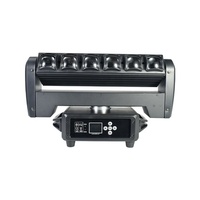 GEVV - Luz Móvil LED de Doble Cara con Cuchilla Giratoria, 6 x 40 W, RGBW 4 en 1, DMX512, Efecto Beam Wash Strobe, para Escenarios, Bares, Discotecas y Clubes