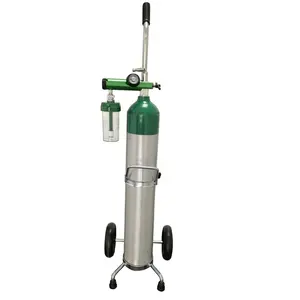 BEYIWOD-10L/40L/50L el tıbbi oksijen gaz tüpü arabası/hastane için hastane kullanımı