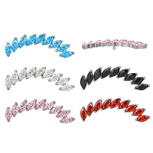 Usine Piercing Helix Boucle D'oreille Labret Bijoux De Mode ASTM F136 Implanté Grade Titane Interanlly Fileté Bijoux En Gros - Product Image 1