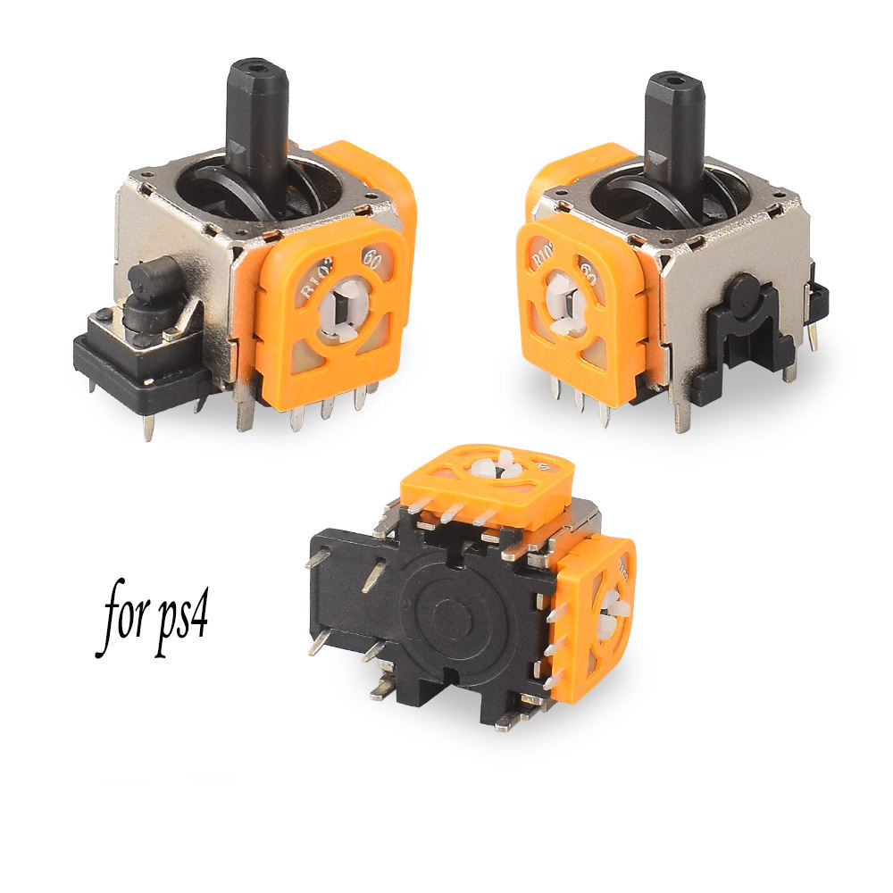 Pulsanti Controller Ricambio 5 Stick Analogici Di Ricambio Per Controller PS2, PS3, Xbox360 - Colore Giallo, Nuovi Stick Analogico Ricambio - Foto 3