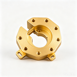 หน้าแปลนยึดแบบแยกชนิด C สำหรับงานกลึง CNC แบบกำหนดเองของ OEM ทำจากทองเหลือง พร้อมระบบล็อค สำหรับงานกลึง งานกัด และงานติดตั้งที่ต้องการความแม่นยำสูง พร้อมเกลียว - Product Image 2
