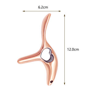 Herramientas De masaje De acupresión De zinc, masajeador Shiatsu De triángulo hueco, reflexología, pie y cara, masajeador De Pie, aplicación corporal - Product Image 6