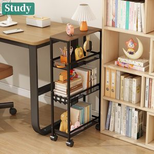 Multi Layer Metal Storage Rack 4 Layers Portable Kitchen Cart With Wheels Modern Design For Kitchen Organization - Product Image 1