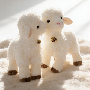 Peluche Personalizzato a Forma di Pecora Adorabile con Campanello e Ricami, <span class=keywords><strong>Regalo</strong></span> per Bambini - Product Image 4