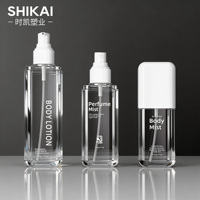 Flacon pulvérisateur en plastique PET cosmétique personnalisé, 80, 100, 120, 150, 200, 250 ml, vide, pour le corps, les cheveux, le visage, brume d'eau, flacon de parfum haut de gamme
