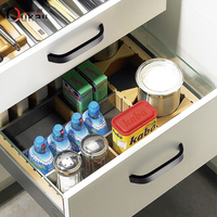 Oukali Offres Spéciales classique meuble armoire poignée en aluminium noir mat cuisine tiroir bureau tirer poignées
