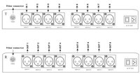 16-way unidirectional balanced audio fiber optic terminal box broadcast-grade XLR audio optical fiber terminal box