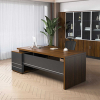 Muebles de oficina ejecutivos de diseño simple, mesa de tablero ecológica E1, escritorio de oficina moderno de lujo para CEO