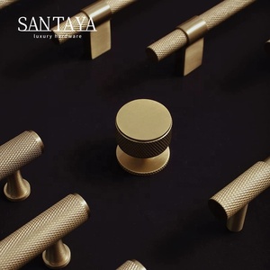 Santaya Solid <strong>Brushed</strong> Brass <strong>Handles</strong> <strong>Kitchen</strong> Cabinet Pulls Bedroom Wardrobe Drawer Knobs Furniture <strong>Handle</strong> - Product Image 5
