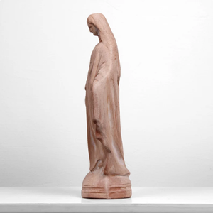 Piccola statua da giardino in Terracotta vergine maria per interni ed esterni in porcellana e materiale ceramico - Product Image 2