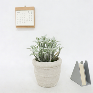 Hojas de <span class=keywords><strong>Cactus</strong></span> Suculentas Artificiales de 4 Ramas en Maceta de Pulpa de Papel con Tierra Artificial, Vegetación Artificial de <span class=keywords><strong>Cactus</strong></span> para Decoración de Escritorio de Oficina en Casa - Product Image 5