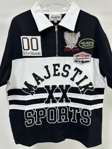 Camisetas POLO Majestik Designer Americano Streetwear 2026 Novas Camisetas Masculinas Oversized de Algodão Moda Vintage - Product Image 6