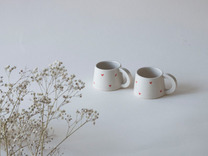 Nouvelle collection 2025 – Ensemble de tasses à café en porcelaine peintes à la main, motif dessin animé, 400 ml, cadeau d'affaires de haute qualité, résistant au lave-vaisselle, poignée cœur 3D - Product Image 4