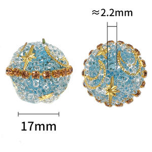 Cuentas de Cristal de Trabajo Pesado Nuevas del 2025, Cuentas de Cristal Brillantes con Forma de Estrella y Luna, Cuentas de Estrás para Hacer Joyería, Material Metálico - Product Image 2