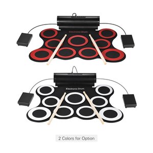 Electronic Drum Kit 9 Pad Silicone Foldable With Drumsticks For Practice - Product Image 2