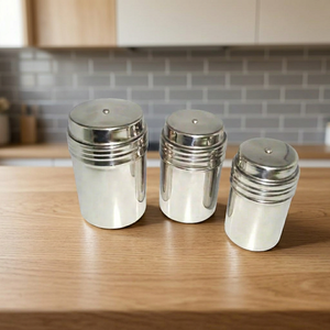 High Quality Eco-Friendly Stainless Steel Spice <b>Shaker</b> for Kitchen Restaurant Use Durable Seasoning Jar <b>Salt</b> Pepper Herbs - Product Image 3
