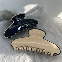 Pince à Cheveux Grande Taille 10,5 cm en Acétate Écologique avec Logo Personnalisé, Motif Marbre, Vente en Gros