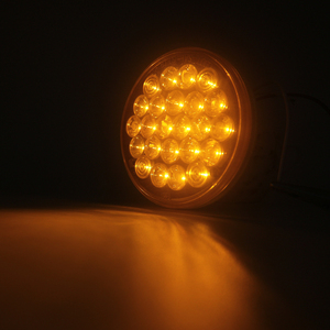 12 В, 24 В, янтарные, 4 дюйма, Круглые, 24 пираньи светодиодные фонари для грузовика - Product Image 5