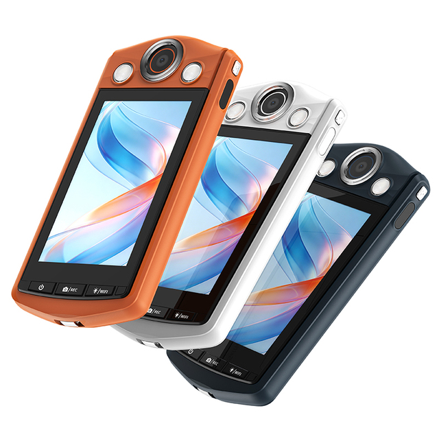 VS3 Selfie Camera 4K UHD 360+270 Flip Screen WiFi Digital Video Camera for Kids Webcams