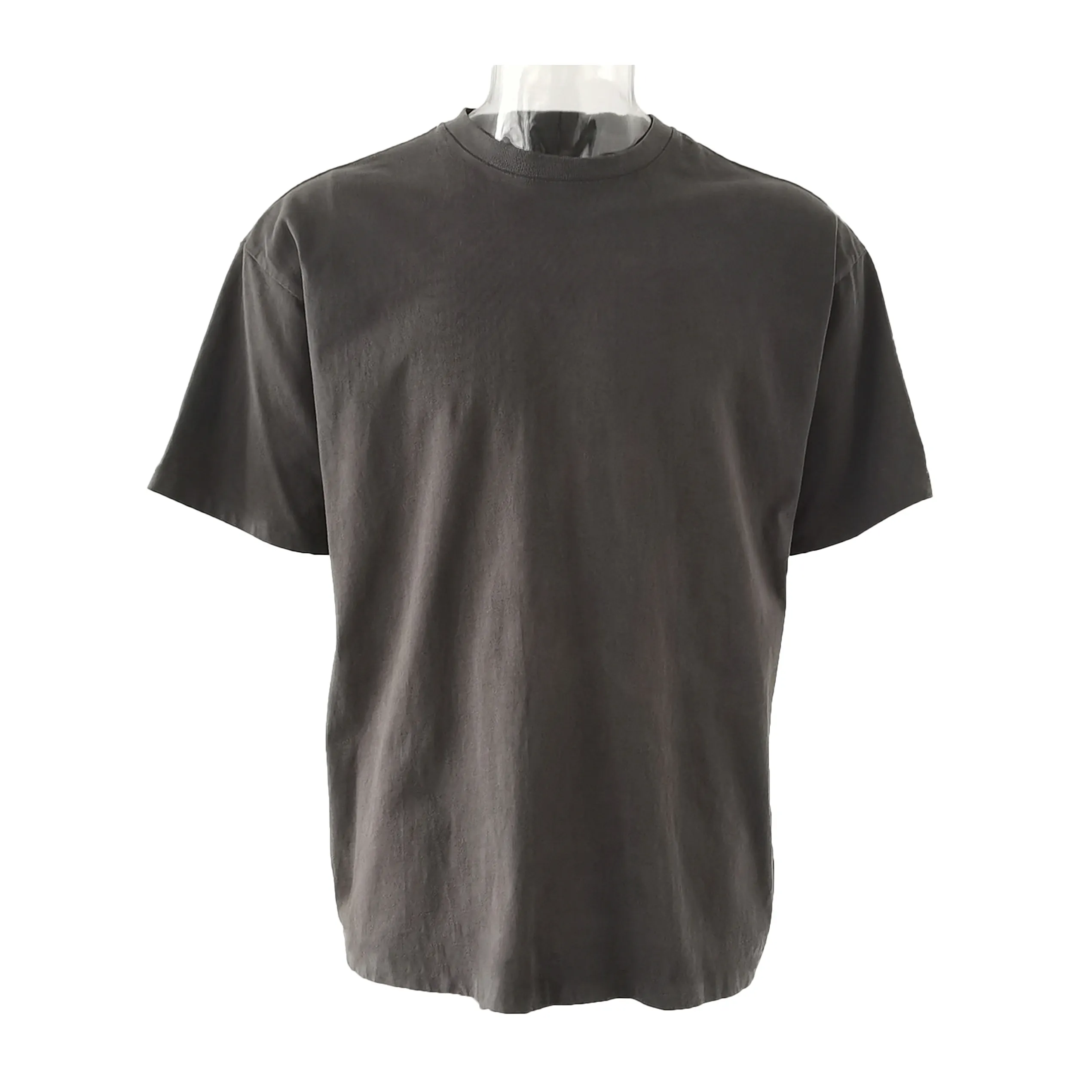Özel Unisex pamuk boş gevşek Vintage yıkanmış tişört özelleştirilmiş damla omuz boy soluk T shirt erkekler kadınlar için