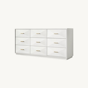 Arredamento per la casa dal Design moderno Set di mobili per camera <span class=keywords><strong>da</strong></span> <span class=keywords><strong>letto</strong></span> letti King Size di colore bianco comò a 3 cassetti per camera <span class=keywords><strong>da</strong></span> <span class=keywords><strong>letto</strong></span> - Product Image 2