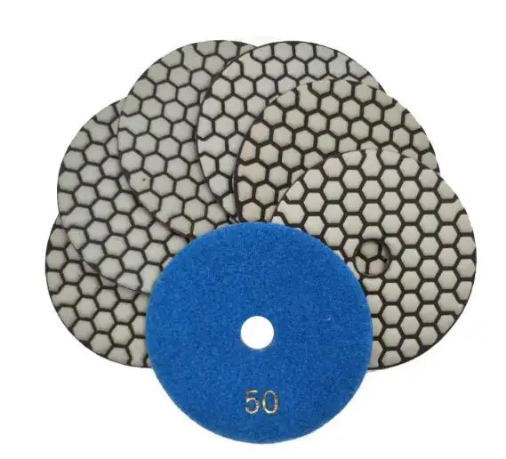 100 mm flexible Diamant-Trocken polier pads Stein poliers chale schnelle Helligkeit und langlebiger Porzellan hersteller