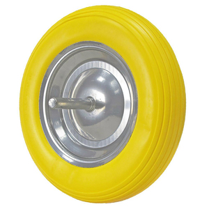 Ruota per carriola con cerchio in metallo e costruzione solida - Product Image 1