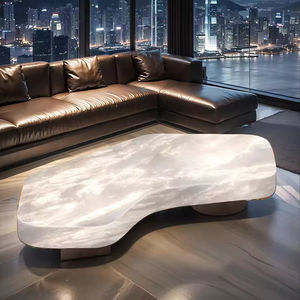 <span class=keywords><strong>Mesa</strong></span> de <span class=keywords><strong>Centro</strong></span> para Sala de Estar, <span class=keywords><strong>Estilo</strong></span> Nórdico, de Piedra Natural Sólida, Travertino, Mármol - Product Image 3