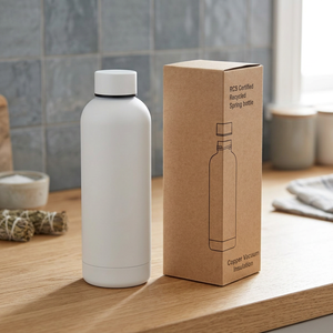 Botella de Acero Inoxidable con Aislamiento al Vacío de Cobre Certificado Spring de 500 ml, Boca Pequeña, para Estudiantes, Capacidad 800 - Product Image 2