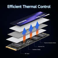 Fanxiang S880 4TB NVMe SSD M.2 PCIe 4.0 2280 Internal Solid State Drive, Hingga 7300MB/s, Dynamic SLC Cache, Respon Super Cepat,