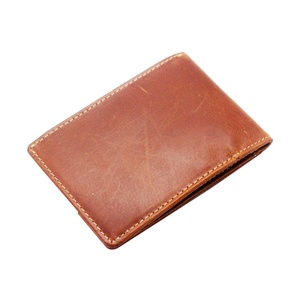 Luxury Handmade Crazy Horse Leather Front Pocket Easy Access Credit <b>Wallet</b> Thin Slim Minimalist Full Grain Leather Card Holder - Product Image 6