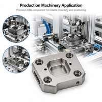 Composants mécaniques en acier inoxydable 17-4PH usinés CNC pour machines de production