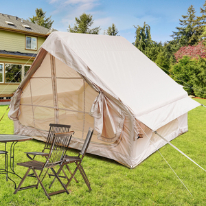 OE HOME Inflatable Foldable Glamping Tent with Pump 4-6 Persons 4-Season Water Resistant Oxford Fabric 12 <b>Mesh</b> <b>Window</b> - Product Image 3