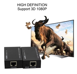 60m hd Extender Network Extensor à RJ45 Ethernet Adapter 1080P 60HZ HDTV Extender Cat5E/6 Extend HDTV Extensor - Product Image 5