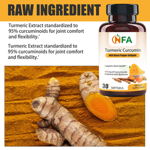 Gélules de Curcuma et Curcumine OEM ODM avec Extrait de Curcuma et Extrait de Poivre Noir pour Soutenir le Bien-être Général et la Santé Immunitaire - Product Image 5