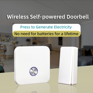 Kit <span class=keywords><strong>de</strong></span> sonnette sans fil, système d'alerte intelligent pour la maison, alimenté par prise, moderne, extérieur, 1 émetteur, 2 récepteurs, étanche, 52 sonneries - Product Image 3