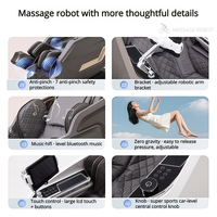 Fauteuil de massage électrique à double moteur 4D Thai Stretch Shiatsu zéro gravité pour le corps entier avec massage des jambes séparées